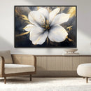 White Flower Wall Art Canvas Print | Ready to Hang |