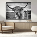 Scottish Highland Cow Canvas Wall Art Farmhouse Decor, by MyGreatCanvas | Canvas Wall Art Prints | Photo Prints & Wall Decor