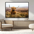 Scottish Highland Cow Canvas Wall Art – Rustic Farmhouse