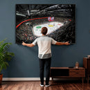 Vaudoise Lausanne Ice Hockey Arena Stadium Wall Art Canvas,