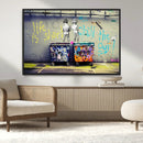 Banksy Life is Short Wall Art - Iconic Graffiti Art on by MyGreatCanvas | Canvas Wall Art Prints | Photo Prints & Wall Decor