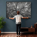 Majestic Angel Oak Tree Black and White Canvas Print – Multi by MyGreatCanvas | Canvas Wall Art Prints | Photo Prints & Wall Decor