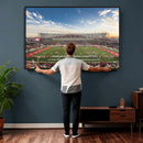 Framed Houston Cougars Football Team Print - Houston TDECU