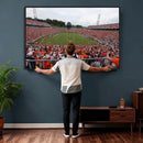 Virginia Cavaliers Football Team Print - Charlottesville Scott Stadium Print Wall Art Canvas by MyGreatCanvas | Canvas Wall Art Prints | Photo Prints & Wall Decor