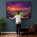 East Carolina University Pirates Football Print Canvas-