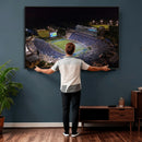 Duke University Blue Devils Football Print Canvas - Durham