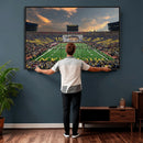 University of Michigan Wolverines Print Canvas, Football