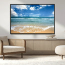 Sea View From the Beach Canvas Print