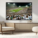 Michigan State Spartans Football Canvas Print - East Lansing