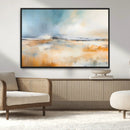 Abstract Landscape Wall Art Canvas Print - Warm Tones of