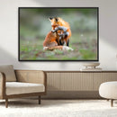 Heartwarming Fox and Baby Cub Wall Art | Ready to Hang