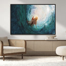 Powerful Jesus Canvas Print - Hand of Salvation,