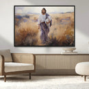 Jesus the Good Shepherd Wall Art Canvas Print - Lost Lamb