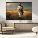 Jesus Shepherd Wall Art | Ready to Hang Triptych Canvas of