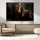 Abstract Black Horse Canvas Print for Farmhouse Wall Art | by MyGreatCanvas | Canvas Wall Art Prints | Photo Prints & Wall Decor