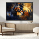 Abstract Horse Art Print - Abstract Canvas Wall Art |