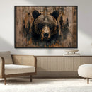 Rustic Grizzly 399 Wall Art | Triptych Canvas Print | Rustic by MyGreatCanvas | Canvas Wall Art Prints | Photo Prints & Wall Decor