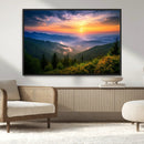 Majestic Mountain Sunrise Print | Landscape Wall Art | by MyGreatCanvas | Canvas Wall Art Prints | Photo Prints & Wall Decor