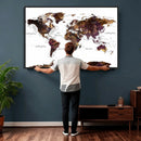 World Map Canvas Print – Detailed Map of the World Wall Art by MyGreatCanvas | Canvas Wall Art Prints | Photo Prints & Wall Decor