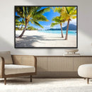 Blue Beach and Sea Wall Art Canvas Print by MyGreatCanvas | Canvas Wall Art Prints | Photo Prints & Wall Decor
