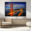 Large Wall Art San Francisco Canvas Print - Wonderful Golden