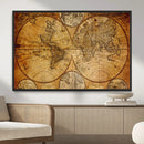 Vintage World Map Canvas Print – Antique Push Pin Travel by MyGreatCanvas | Canvas Wall Art Prints | Photo Prints & Wall Decor