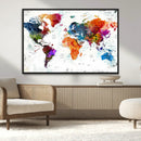 World Map Canvas Print – Framed Travel Map Wall Art for by MyGreatCanvas | Canvas Wall Art Prints | Photo Prints & Wall Decor