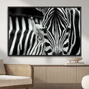 Zebra Wall Art – Zebra Close Up Wall Art – Framed Black by MyGreatCanvas | Canvas Wall Art Prints | Photo Prints & Wall Decor