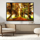 Sunshine in Forest and Trees Wall Art Canvas Print by MyGreatCanvas | Canvas Wall Art Prints | Photo Prints & Wall Decor