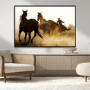 Horses and Cowboys Wall Art Canvas Print by MyGreatCanvas | Canvas Wall Art Prints | Photo Prints & Wall Decor