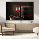 Red Wine and Bottle Canvas Print by MyGreatCanvas | Canvas Wall Art Prints | Photo Prints & Wall Decor