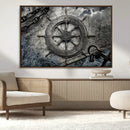 Ship Steering Wheel Vintage Wall Art Canvas Print by MyGreatCanvas | Canvas Wall Art Prints | Photo Prints & Wall Decor