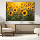 Sunflower Sunshine Wall Art Canvas Print by MyGreatCanvas | Canvas Wall Art Prints | Photo Prints & Wall Decor