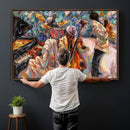 African American Jazz Art Music Abstract Wall Art Painting by MyGreatCanvas | Canvas Wall Art Prints | Photo Prints & Wall Decor