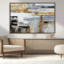 Abstract Painting Canvas Wall Art Print Paint Drip Art Brush