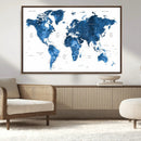 World Map Canvas Print – Framed Detailed Map of the World by MyGreatCanvas | Canvas Wall Art Prints | Photo Prints & Wall Decor