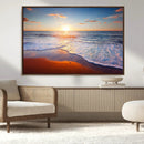 Tropical Ocean Sunset Wall Art Canvas Print, Golden Beach by MyGreatCanvas | Canvas Wall Art Prints | Photo Prints & Wall Decor