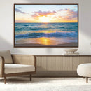 Coastal Wall Art - Vintage World Map Canvas Print with