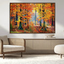 Autumn Red Forest Triptych Canvas Wall Art Print, Forest by MyGreatCanvas | Canvas Wall Art Prints | Photo Prints & Wall Decor