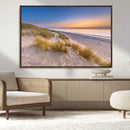 Sunrise On The Beach Wall Art Canvas Print