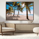 Palm Beach Tropical Island Wall Art Canvas Print by MyGreatCanvas | Canvas Wall Art Prints | Photo Prints & Wall Decor