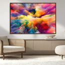Blazing Vibrant Colors Cloud Wall Art Canvas Print