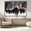 Bison Wall Art Canvas Print- Bison Herd Canvas Wall Art – by MyGreatCanvas | Canvas Wall Art Prints | Photo Prints & Wall Decor