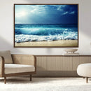 Majestic Ocean Wave Wall Art Canvas | 3 Panel Large Seascape