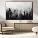 Fogy Forest Canvas Wall Art Print - Mountain Wall Art with