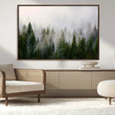 Forest Wall Art Canvas Print | Foggy Forest Wall Art | Pine