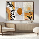 Modern Boho Sun and Leaf Abstract Art – 3-Panel Giclée by MyGreatCanvas | Canvas Wall Art Prints | Photo Prints & Wall Decor