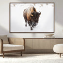 Bison Winter Wall Art Canvas Print For Farmhouse Decor by MyGreatCanvas | Canvas Wall Art Prints | Photo Prints & Wall Decor