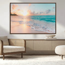 Beach Sunrise Wall Art, Coastal Seascape Canvas Print, Ocean by MyGreatCanvas | Canvas Wall Art Prints | Photo Prints & Wall Decor