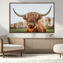Highland Cow Animal Scottish Cattle Art Print Farmhouse Wall